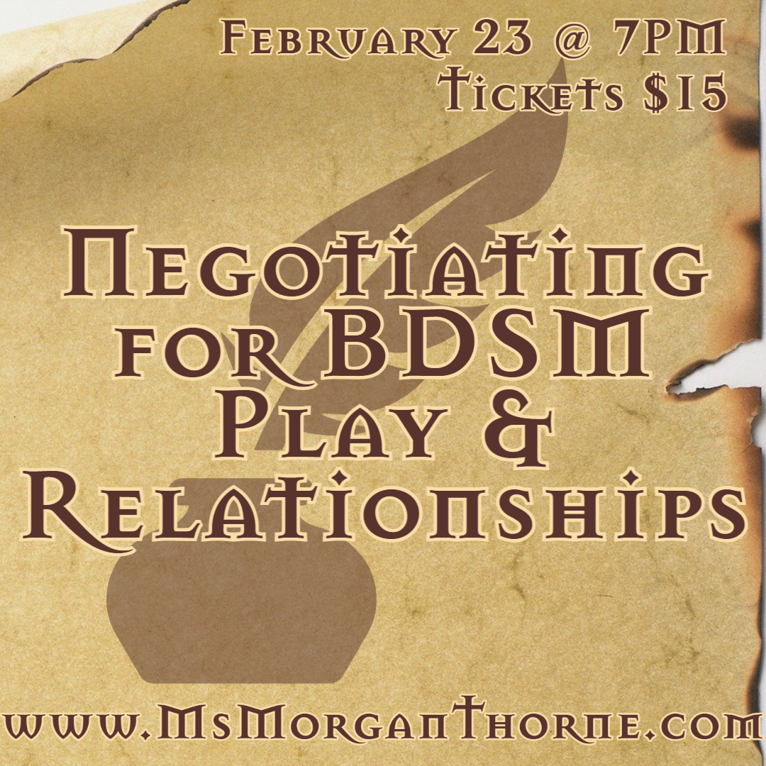 Negotiating For Bdsm Play And Relationships Bdsm Relationships And Education